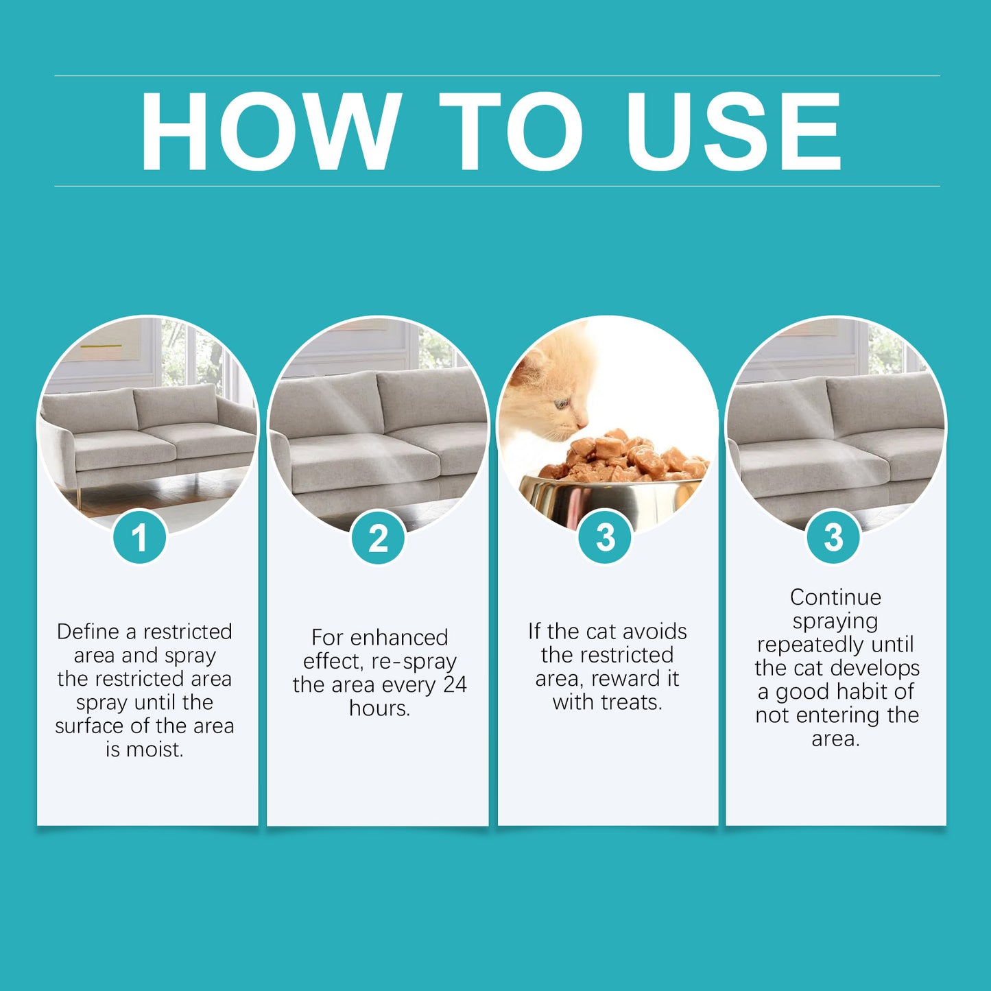 US Local Yegbong Cat Anti-Scratch Spray Indoor Restricted Area Set Up To Expel Pets Anti-scratch And Bite Furniture Sofa Spray