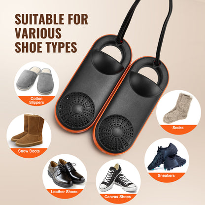 US Local VEVOR Boot Dryer Shoe Dryer, Portable Footwear Dryers Machine With Auto Temperature Control For Rainy Seasons Winter Travel, Extendable Boot Warmer Fireproof Drying For Shoes, Gloves, Socks