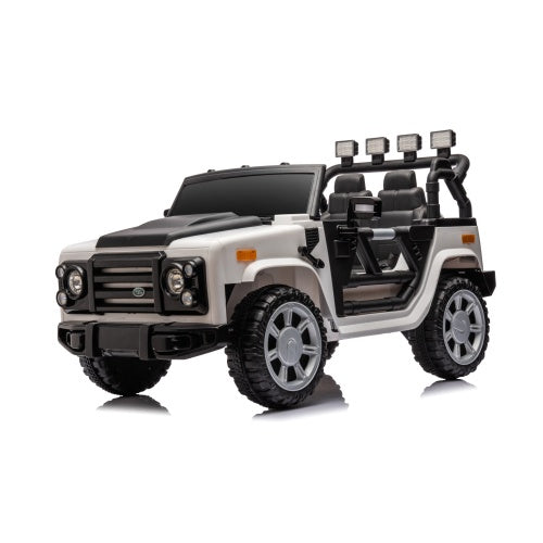 US Local 12v7a 30wX2 Four-wheel Drive Leather Seats Can Be Started With One Button, Forward And Backward, High And Low Speed, Music, Headlights, Power Display, And Two Doors Can Be Opened