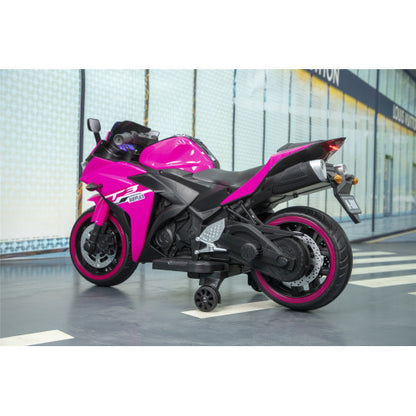 US Local Kids Motorcycle,12V Motorcycle For Kids 3 4 5 6 Years Boys Girls 12v7ah Kids Motorcycle Ride On Toy With Training Wheels Manual Throttle Drive By Hand Lighting Wheels