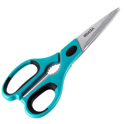 US Local Kitchen Scissors 2 Pack Stainless Steel Kitchen Cooking Shears Cyan Grey