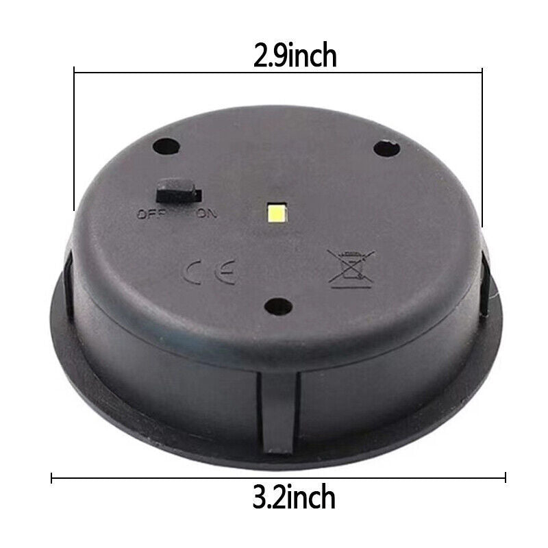 UK Local 2PCS Garden Solar Powered Replacement Round LED Light Box Fit For Lantern Lamp