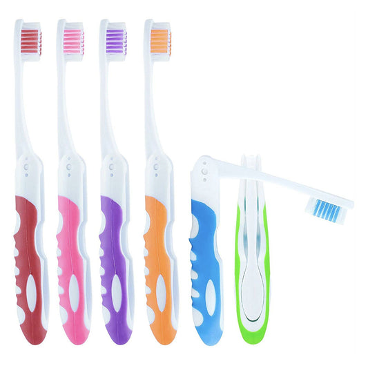 Foldable Toothbrush Travel Portable Glue Injection Prawn Toothbrush
