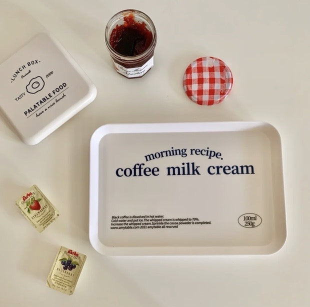 Korean Style Household Rectangular Dim Sum Tray