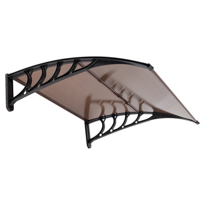 US Local Brown Board Black Bracket Canopy100X96cm