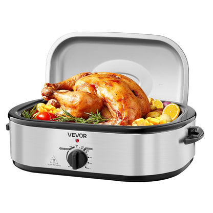 US Local Electric Roaster Oven 14QT Electric Roasting Pan With Self-Basting Lid