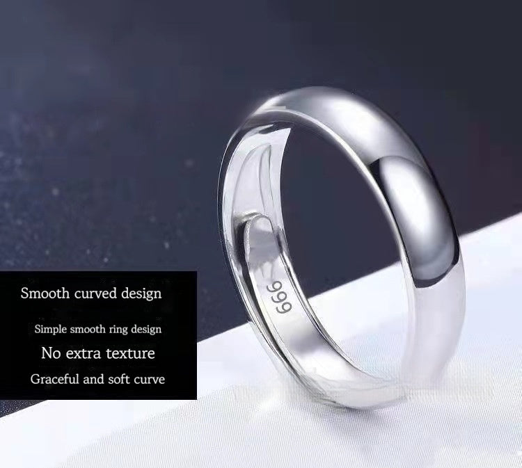 Silver Plated Ring Smooth Opening Accessories Gold Plated