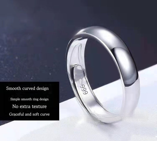 Silver Plated Ring Smooth Opening Accessories Gold Plated