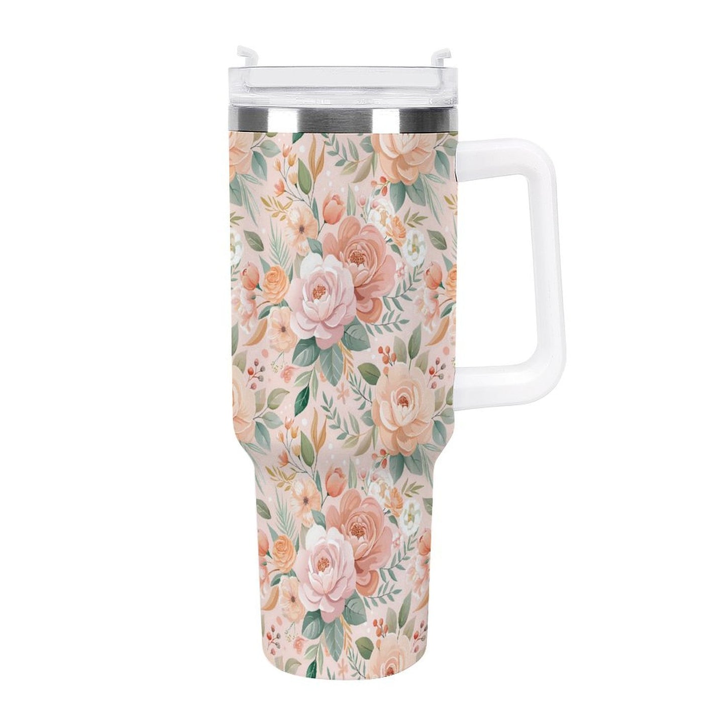 PHDT00419 POD US Local Tumbler 40 oz Large Capacity Car Cup Peony