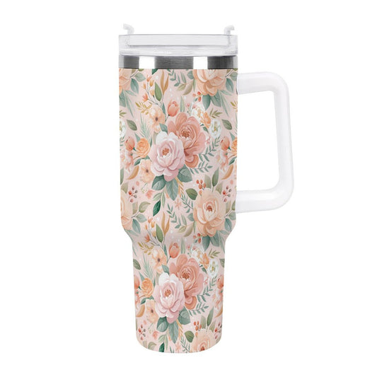 PHDT00419 POD US Local Tumbler 40 oz Large Capacity Car Cup Peony
