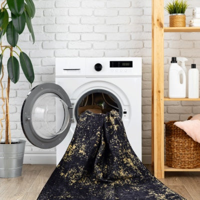 US Local LOOM  LUXE 5x8 Area Rug For Bedroom, Washable Rug, Low-Pile, Non-Slip, Non-Shedding, Foldable, Kid Pet Friendly - Area Rugs For Living Room, Bedroom, Kitchen Wedding Gift