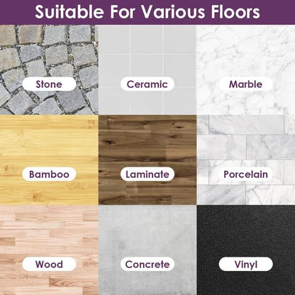 US Local Spray Mop For Floor Cleaning, 49.21 Extended Handle With 360 Rotating Mop Head, 12oz Leak-Proof Water Bottle & 3 Reusable Microfiber Pads - No Battery Needed, For Hardwood, Laminate, Tile, Vinyl & M