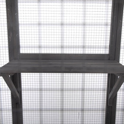 US Local Oversized Cat Cage - Grey