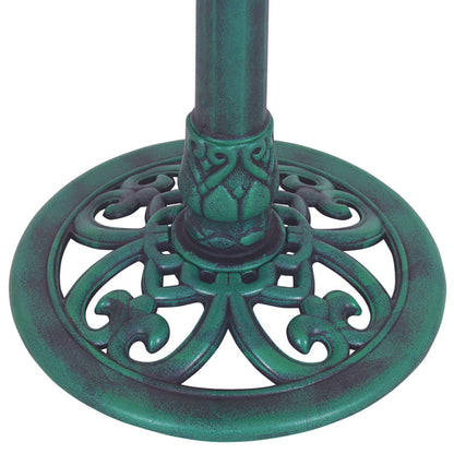 US Local Outdoor Garden Green Pedestal Bird Bath Feeder