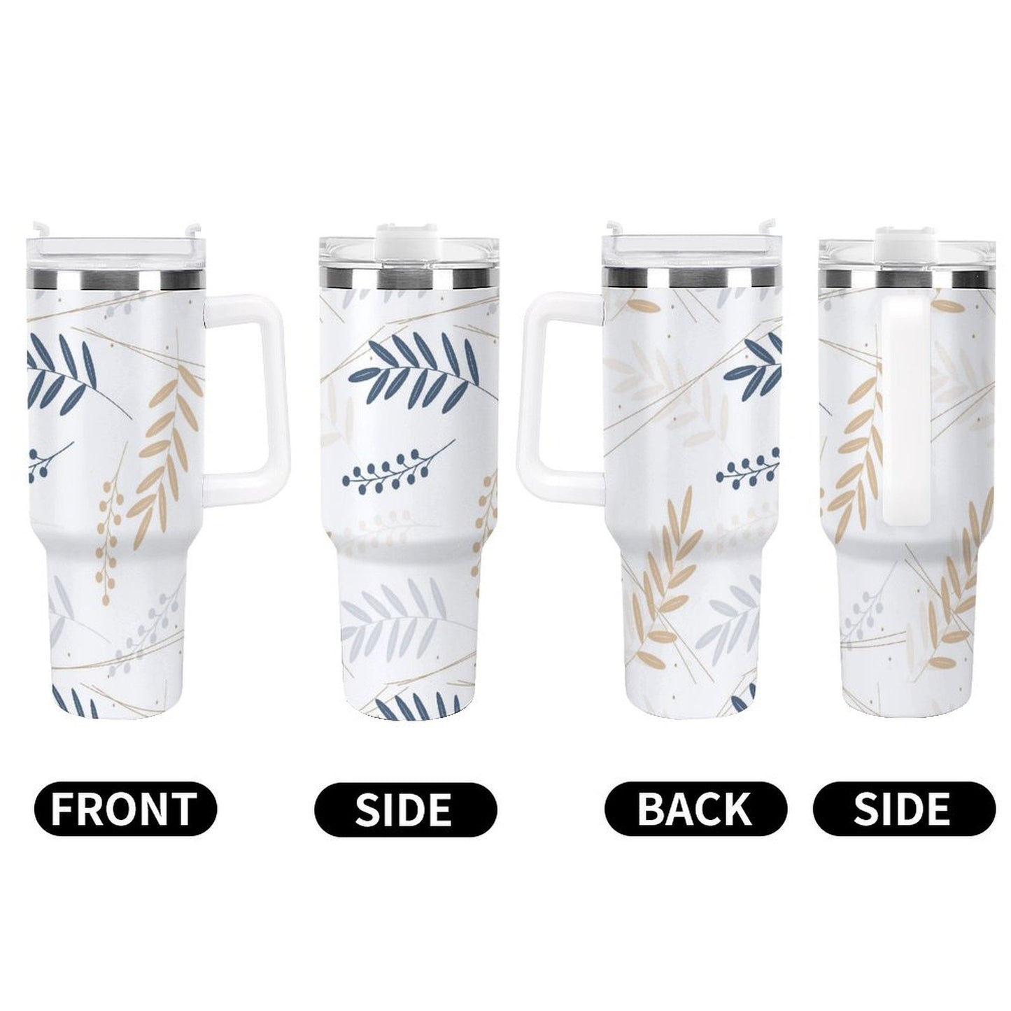 PHDT00389 POD US Local Tumbler 40 oz Large Capacity Car Cup Leaf