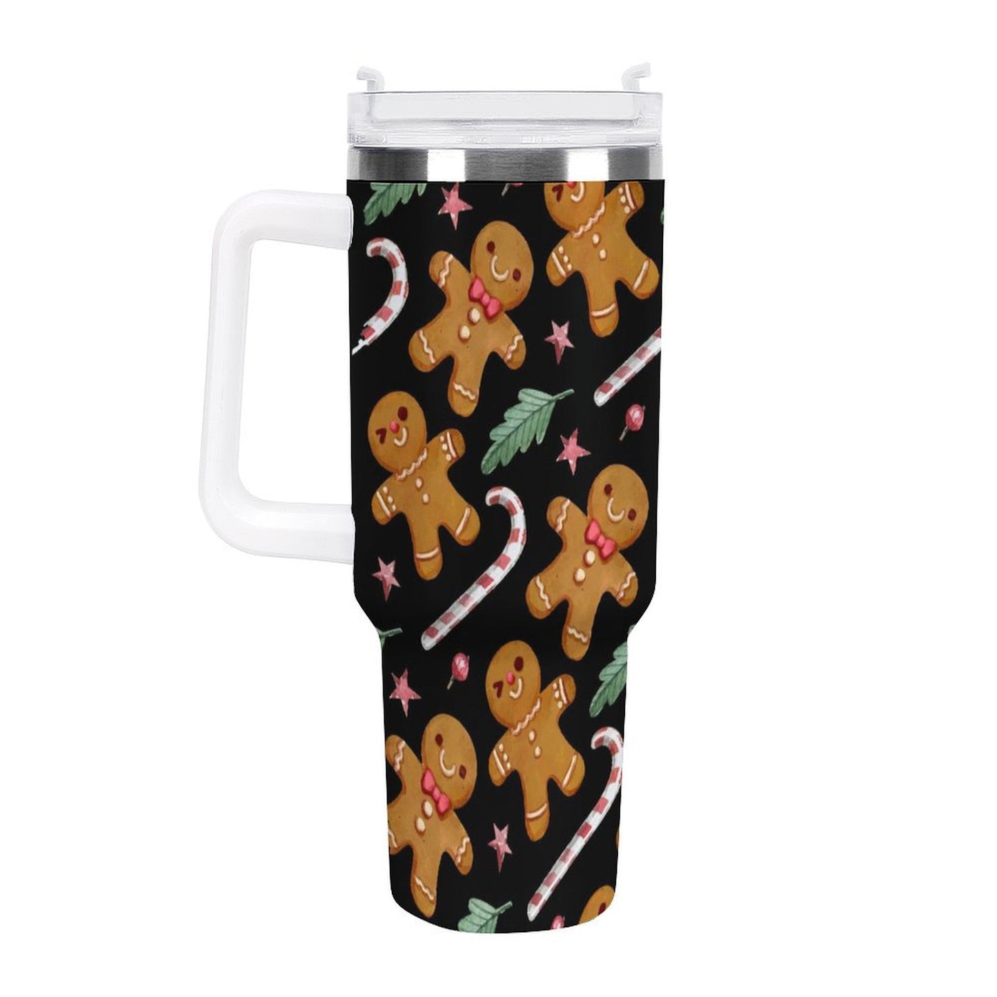 POD US Local 40oz Large Capacity Car Cup Christmas Gingerbread Man