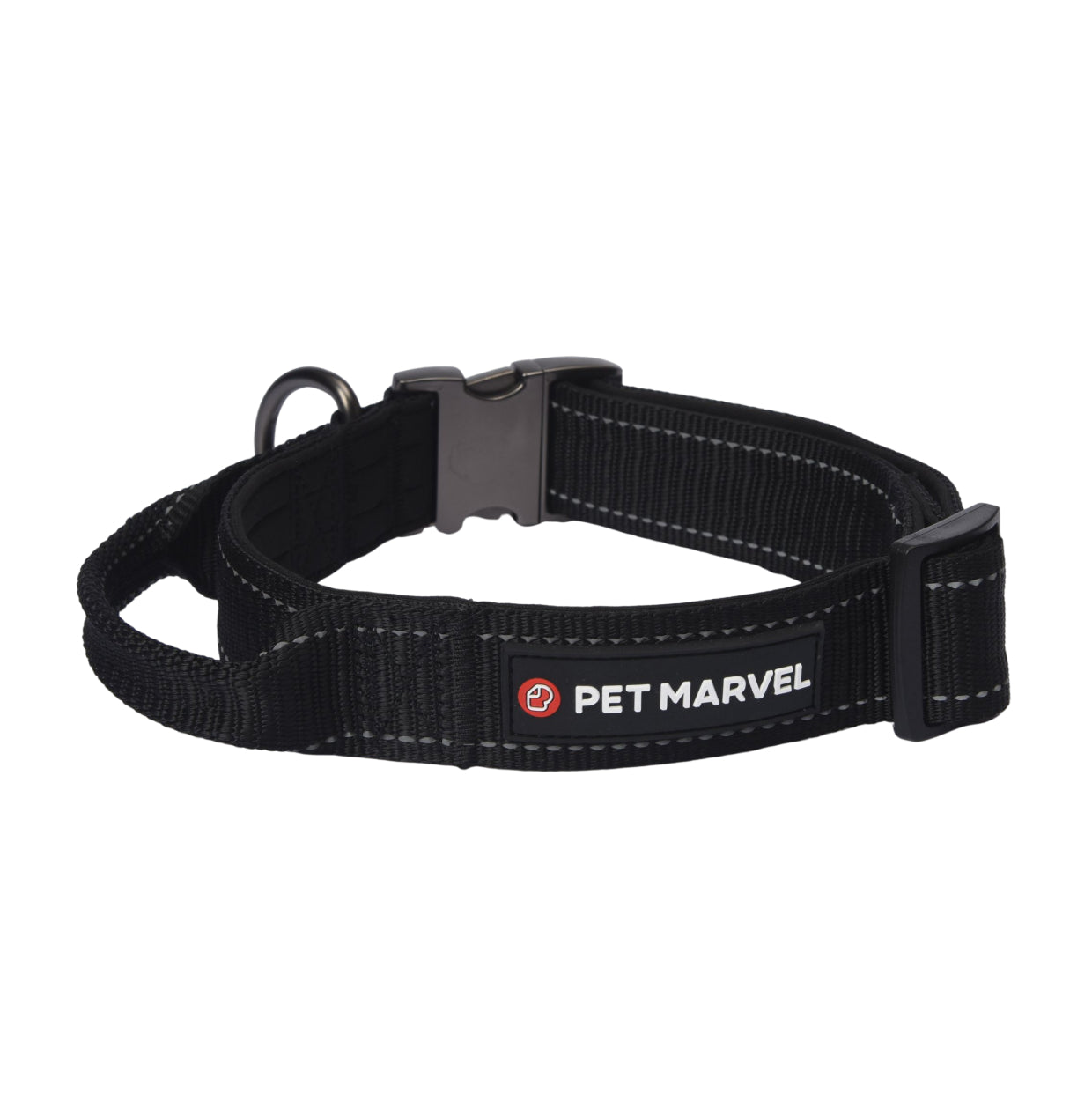 US Local PET MARVELHigh Performance Tactical Dog Collar 1.25 In Wide With Handle