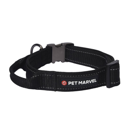 US Local PET MARVELHigh Performance Tactical Dog Collar 1.25 In Wide With Handle