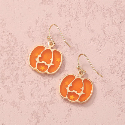 Simple Geometric Personality Halloween Earrings