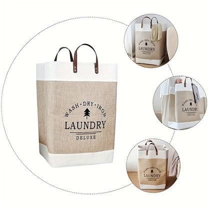 US Local Large-capacity Foldable Laundry Basket, Woven Basket, Storage Basket With Handles, Convenient For Storage