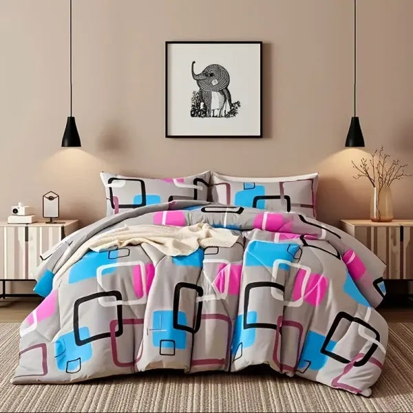 US Local 3pieces Comforter Set King Comforter X1 Pillowcasex2 Extremely Diverse Styles