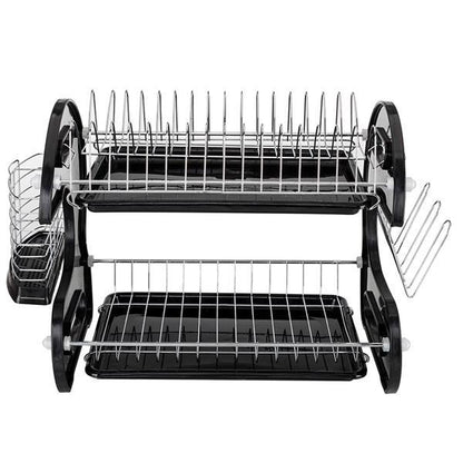 US Local Multi Functional Black Plastic Edge Bowl Rack