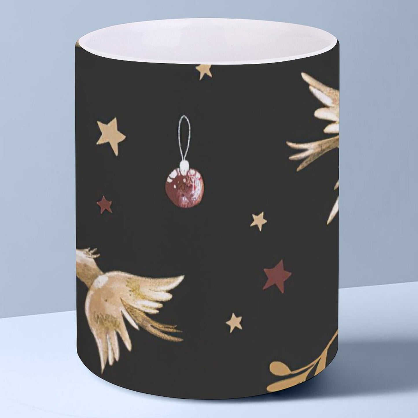POD US Local White mug with full print, Christmas Bell 0077