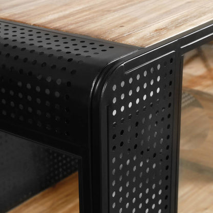 US Local Spacious Cat House With Tempered Glass For Living Room, Hallway