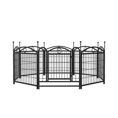 US Local Dog Playpen Indoor 24 Inch 8 Panel Metal Dog Playpen