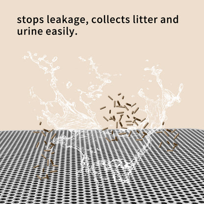 US Local Premium Cat Litter Mat - Leak-Proof Waterproof Base & Non-Slip Backing - Effectively Traps And Filters Litter For A Cleaner, Dry Floor