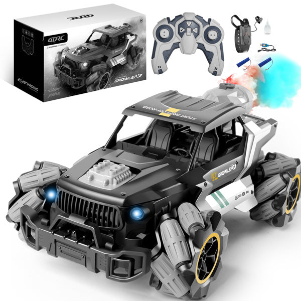 US Local 4DRC Y3 Remote Control Truck With Spray And Lights, Dual Motor Off Road Remote Control Vehicle