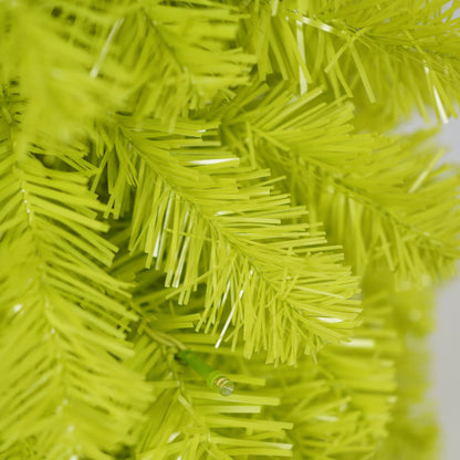 US Local 5FT Hinged Fir Artificial Fir Bent Top Christmas Tree, Xmas Tree Bendable Santa Hat Style Christmas Tree Holiday Decoration,400 Branch Tips,  LED Lights X-mas