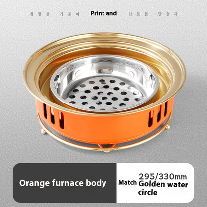 Household Carbon Commercial Round Barbecue Oven