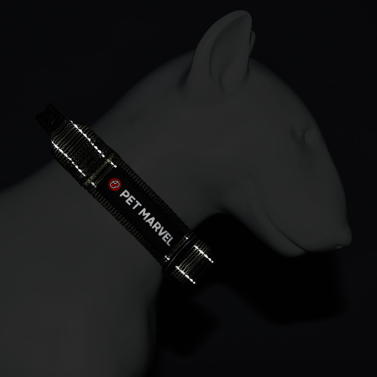 US Local PET MARVELHigh Performance Tactical Dog Collar 1.25 In Wide With Handle