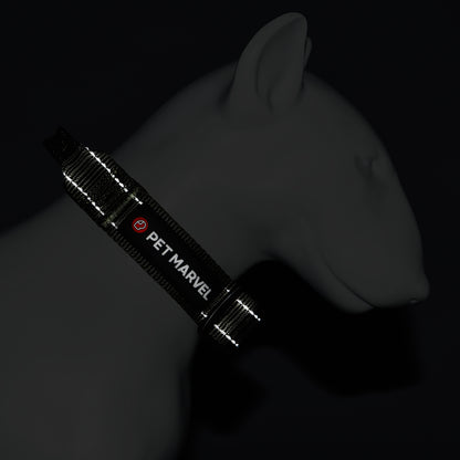 US Local PET MARVELHigh Performance Tactical Dog Collar 1.25 In Wide With Handle