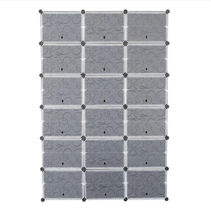 US Local 12 Layer Portable 72 Pairs Shoe Rack Storage Rack 36 Grid Tower Rack Storage Cabinet Bracket