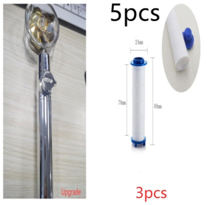 Turbo Propeller Shower Head Water Saving High Preassure Flow 360 Degrees With Fan Extension Showerhead Rainfall With Holder