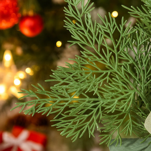 US Local Christmas Cedar Wreath Full Luxe Greenery Holiday Door Festive Pinecone & Berry Accent FBA Shipment