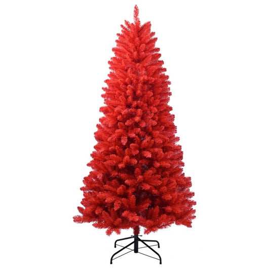 US Local PVC Christmas Tree, Christmas Decorations, Red