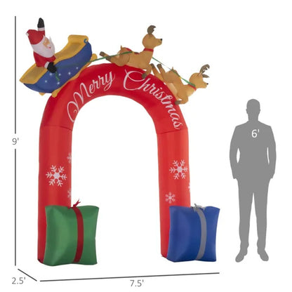 US Local Christmas Inflatable Gingerbread House Archway