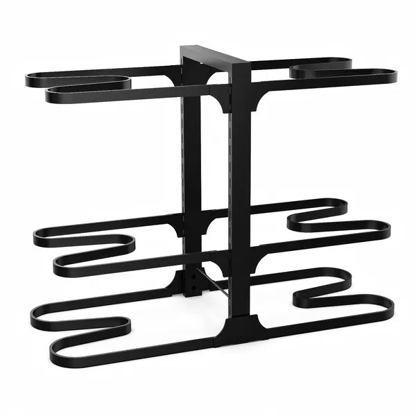US Local Pots And Pans Organizer, Adjustable 6-Tier Pots Organizer Rack For Cookware Heavy Duty Pots Rack For Kitchen Storage