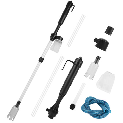 US Local Battery-Operated Aquarium Vacuum Gravel Cleaner