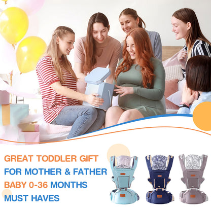 US Local Multi-functional Baby Waist Stool For Newborns To Hold The Baby Artifact Toddler Front And Rear Dual-purpose Baby Carrier