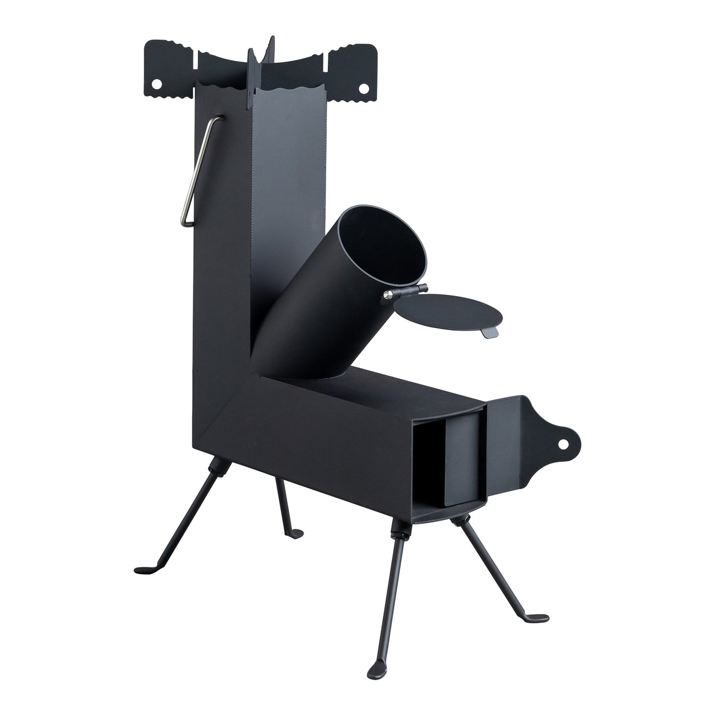 US Local Black Wrought Iron Panels, Camping Stove