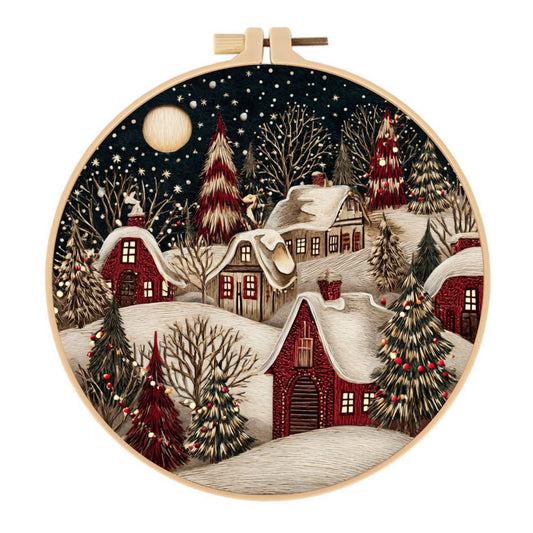 Kit Christmas Eve Kit Material Package Embroidery Fabric