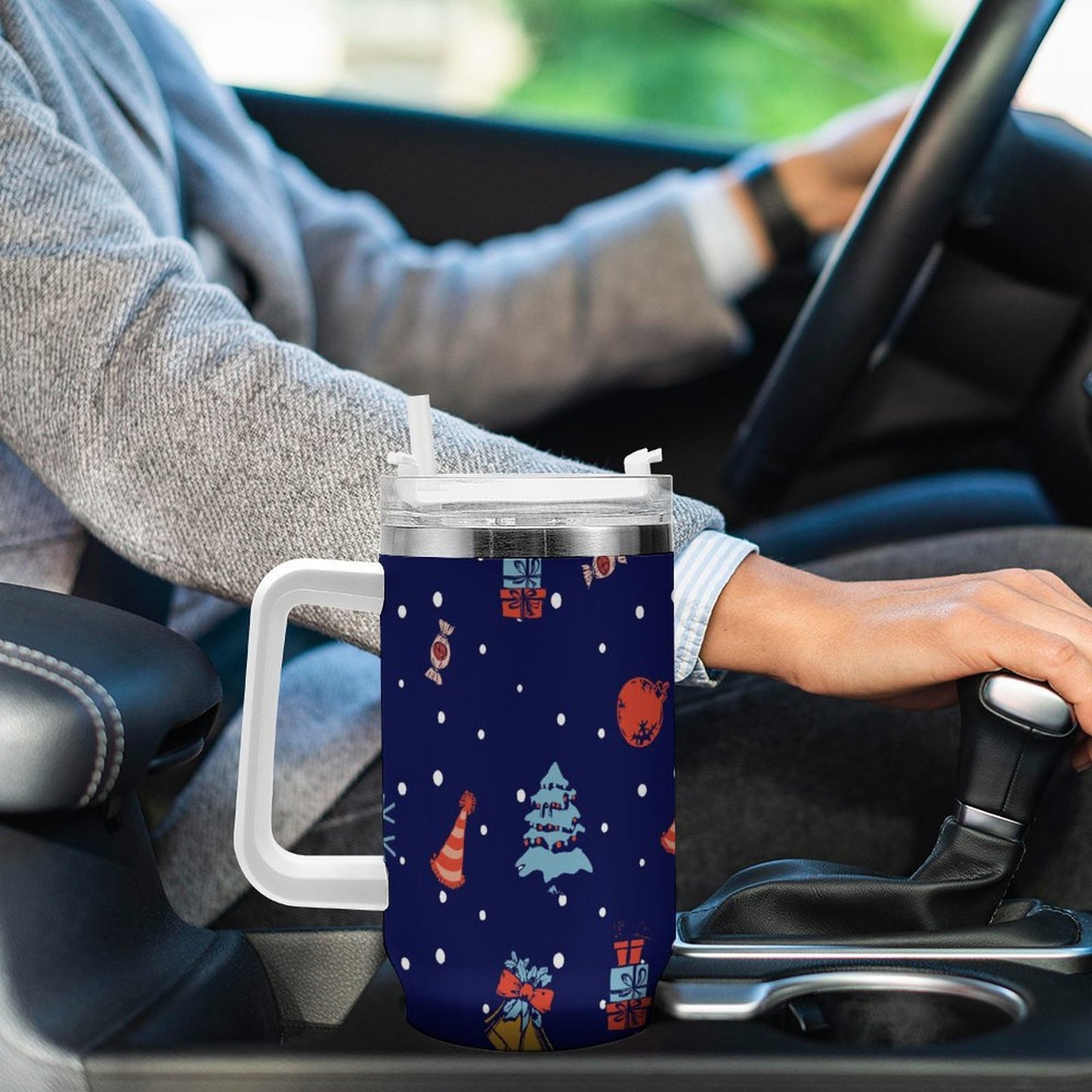 PHDT00153 POD US Local Tumbler 40 oz Large Capacity Car Cup Christmas