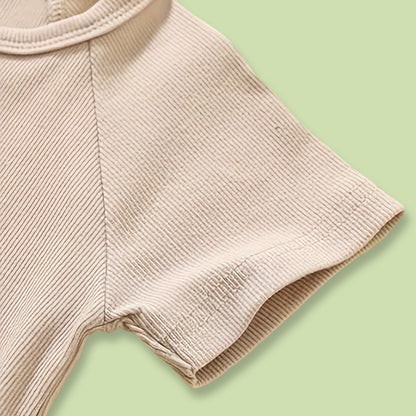 US Local 3-Pack Baby Boys One-Piece Romper Set, Long Sleeve Ribbed Button Jumpsuit