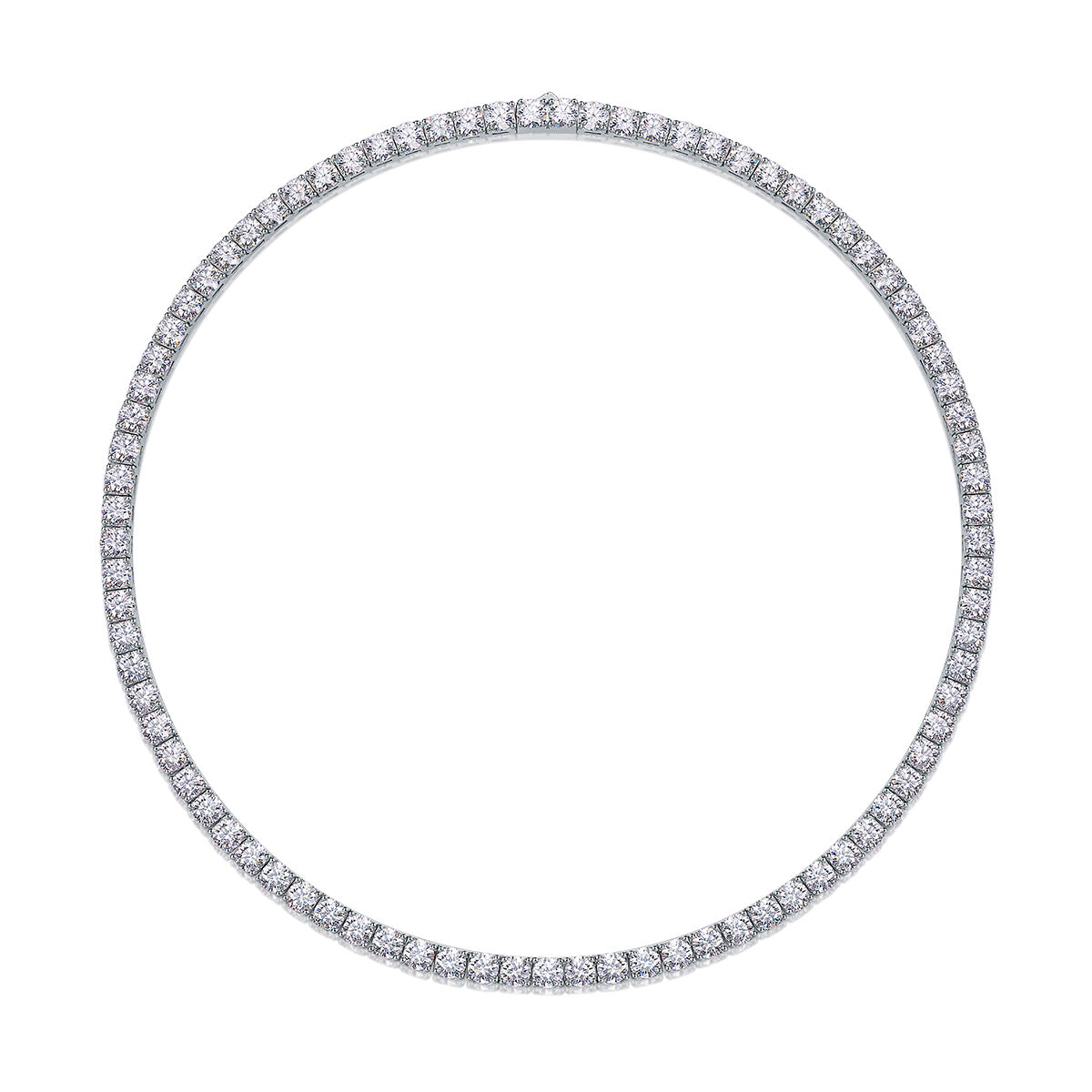 Endless Stream Of Stars 0.5ct Luxury Fashion Mossan Diamond S925 Silver Necklace