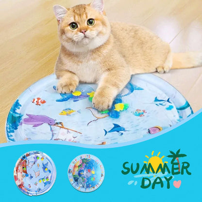 US Local Summer Cooling Pet Water Bed Cushion Ice Pad Dog Sleeping Square Mat For Puppy Dogs Cats Pet Kennel Cool Cold