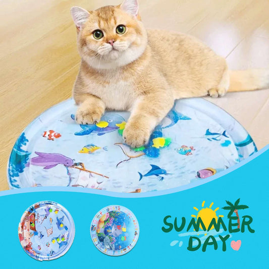 US Local Summer Cooling Pet Water Bed Cushion Ice Pad Dog Sleeping Square Mat For Puppy Dogs Cats Pet Kennel Cool Cold